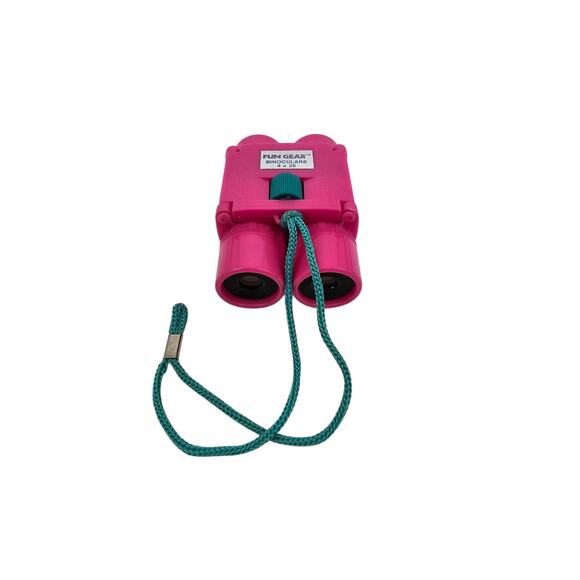 Vintage 1990s Fun Gear Kids Plastic Binoculars 4x25 Pink - Picture 2 of 5